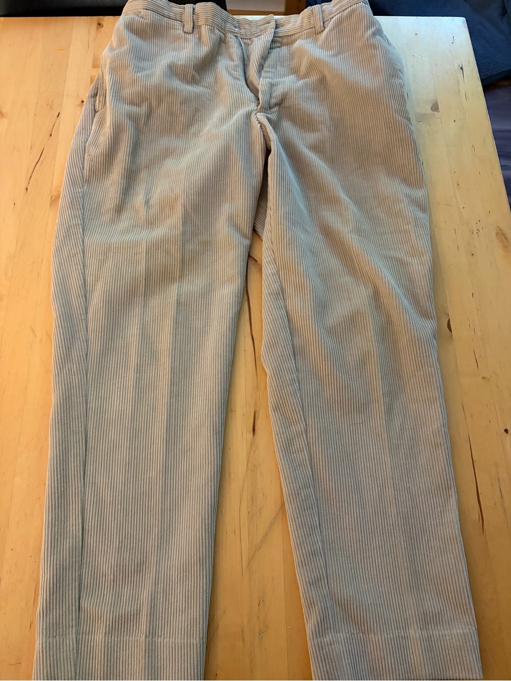 J. Crew Men's Light Beige Corduroy Pants